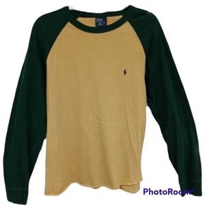 Men's Vtg Mustard Ralph Lauren Long Sleeve